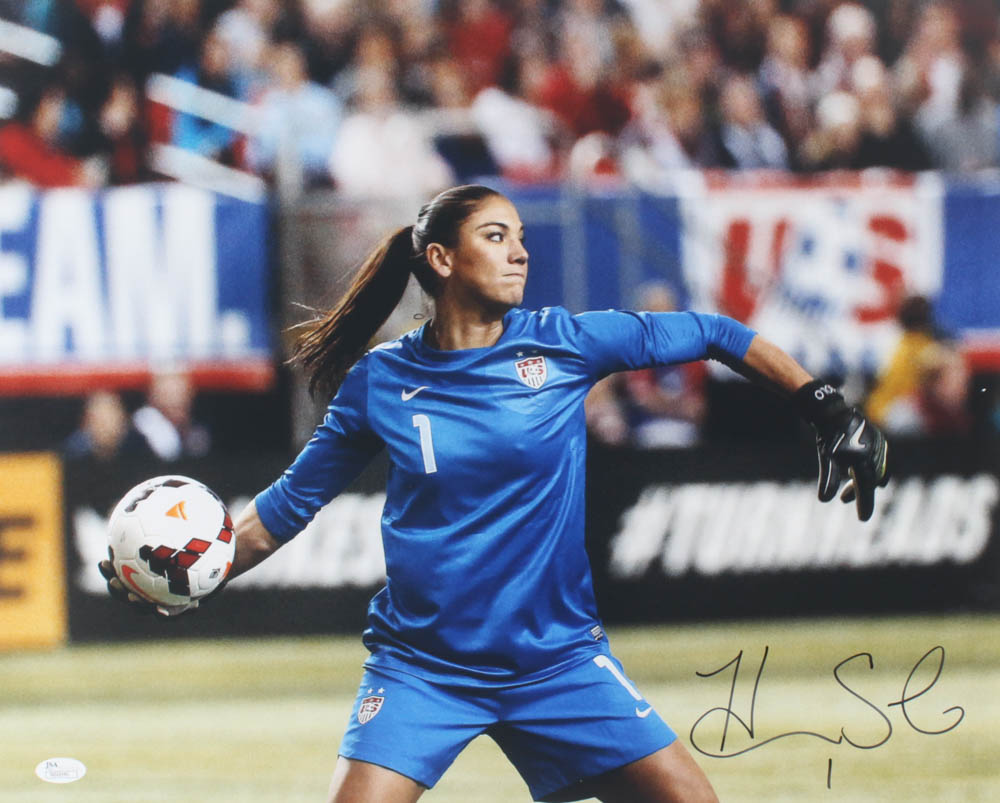 Hope Solo Signed Team USA 16x20 Photo (JSA COA) at PristineAuction.com Hope Solo Signed Team USA 16x20 Photo (JSA COA) at PristineAuction.com