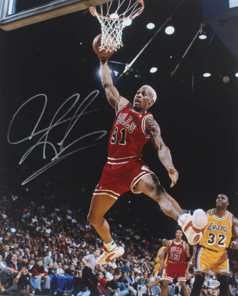 Dennis Rodman Signed Bulls 16x20 Photo (Beckett COA) at PristineAuction.com Dennis Rodman Signed Bulls 16x20 Photo (Beckett COA) at PristineAuction.com