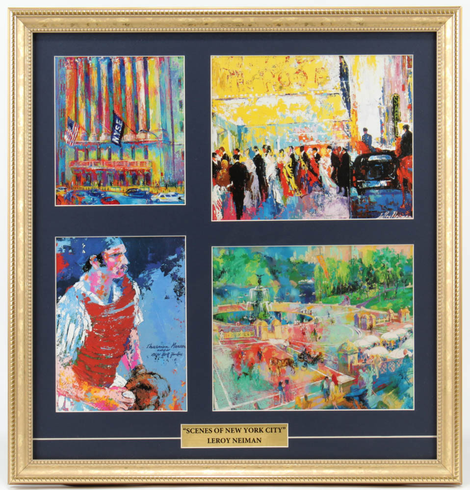 LeRoy Neiman "Scenes of New York" 20x21 Custom Framed MultiPrint