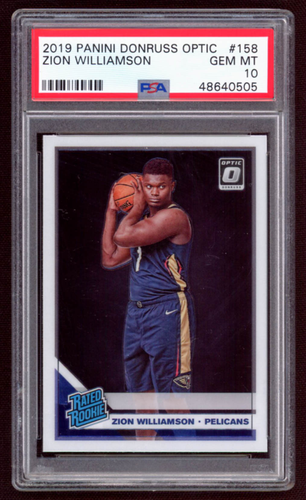 Zion Williamson 2019-20 Donruss Optic #158 RR RC (PSA 10) at PristineAuction.com Zion Williamson 2019-20 Donruss Optic #158 RR RC (PSA 10) at PristineAuction.com