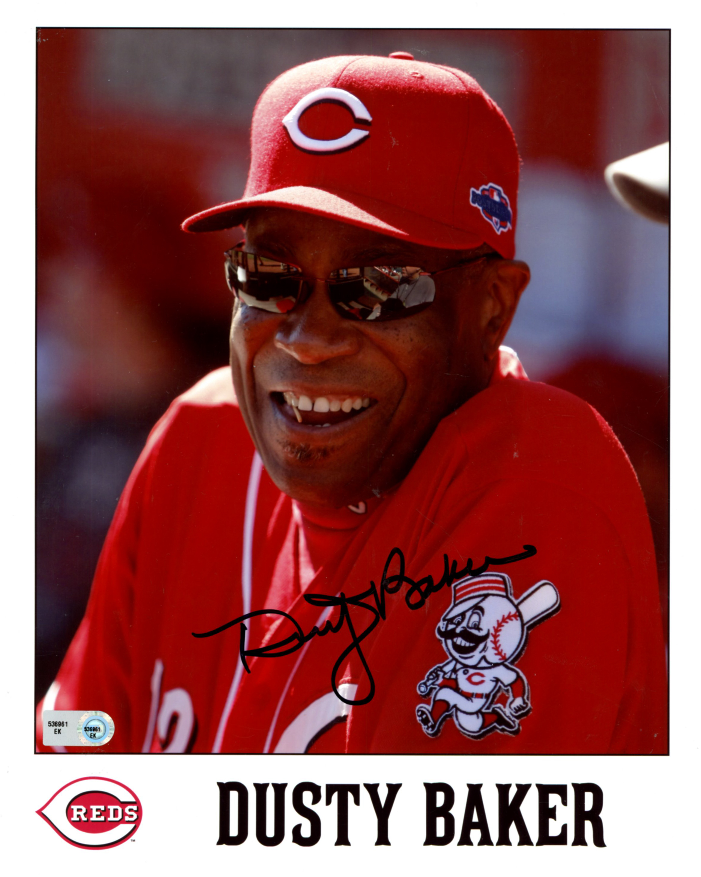 Dusty Baker Signed Reds 8x10 Photo (MLB Hologram) at PristineAuction.com Dusty Baker Signed Reds 8x10 Photo (MLB Hologram) at PristineAuction.com