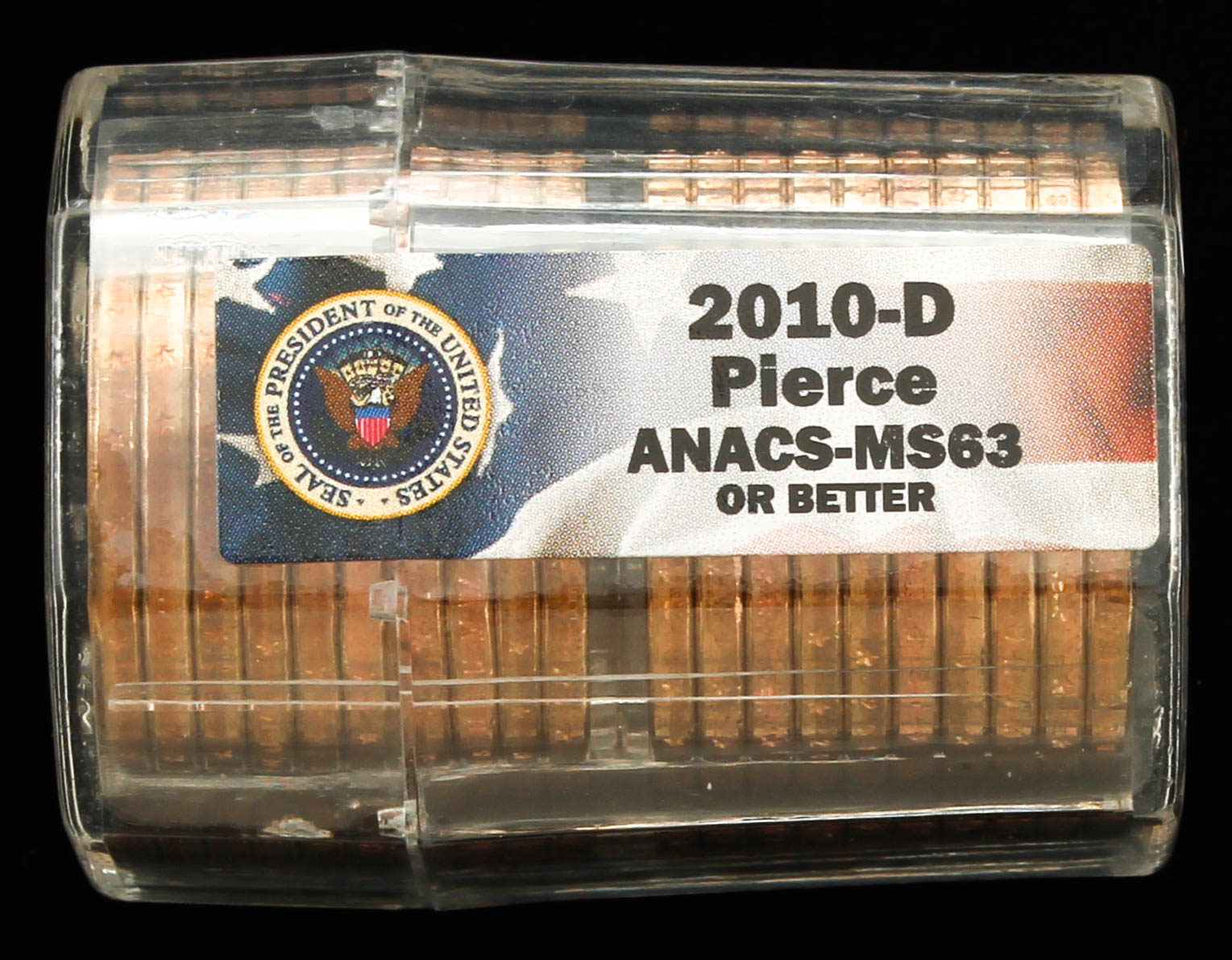 Roll of (20) 2010-D Franklin Pierce Presidential Dollars (ANACS MS63 Or Better) at PristineAuction.com Roll of (20) 2010-D Franklin Pierce Presidential Dollars (ANACS MS63 Or Better) at PristineAuction.com