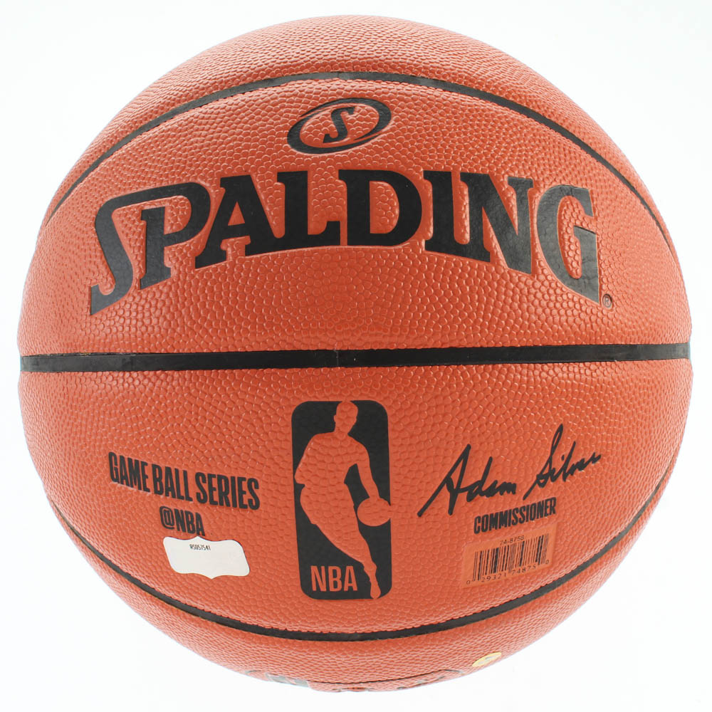 Giannis Antetounmpo Signed NBA Game Ball Series Basketball (Radtke) at PristineAuction.com Giannis Antetounmpo Signed NBA Game Ball Series Basketball (Radtke) at PristineAuction.com