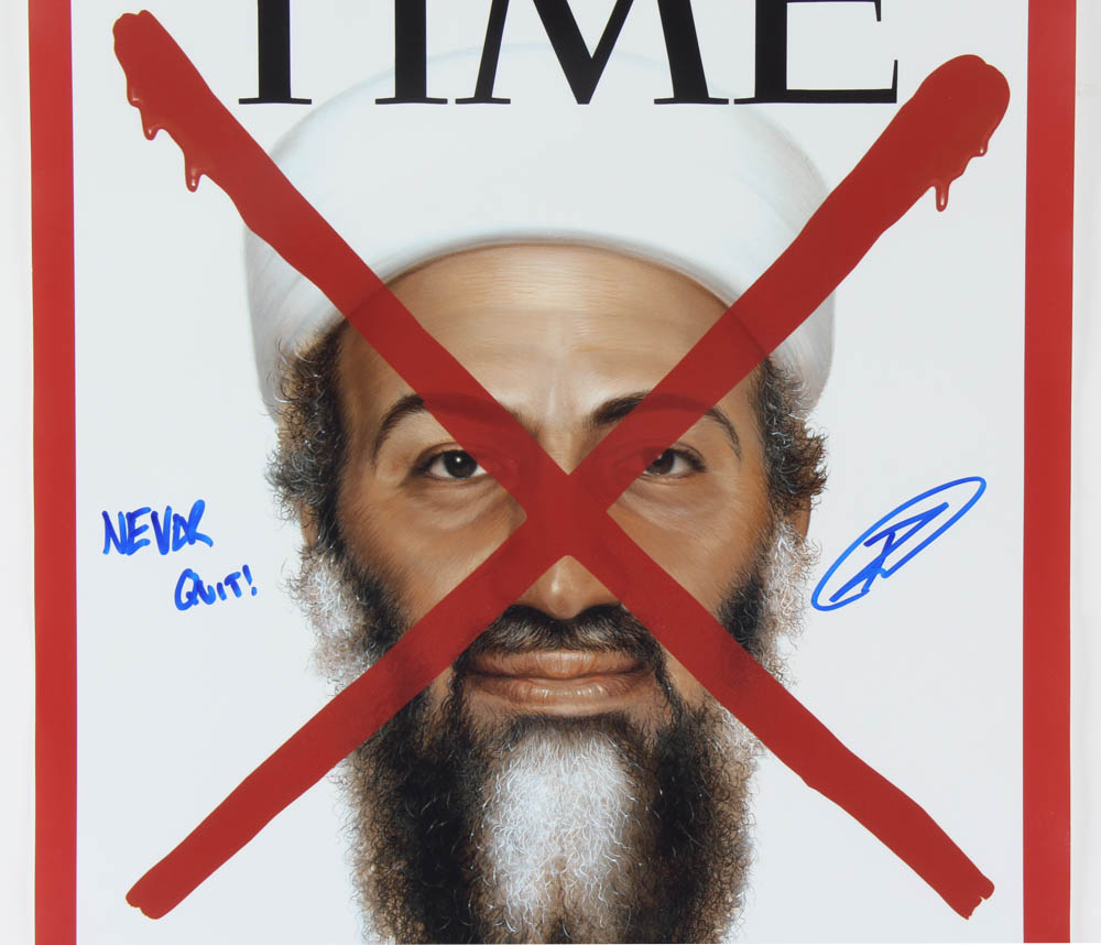 Robert J. O'Neill Signed Time Magazine 16x20 Photo Inscribed "Never Quit!" (PSA COA) at PristineAuction.com Robert J. O'Neill Signed Time Magazine 16x20 Photo Inscribed "Never Quit!" (PSA COA) at PristineAuction.com