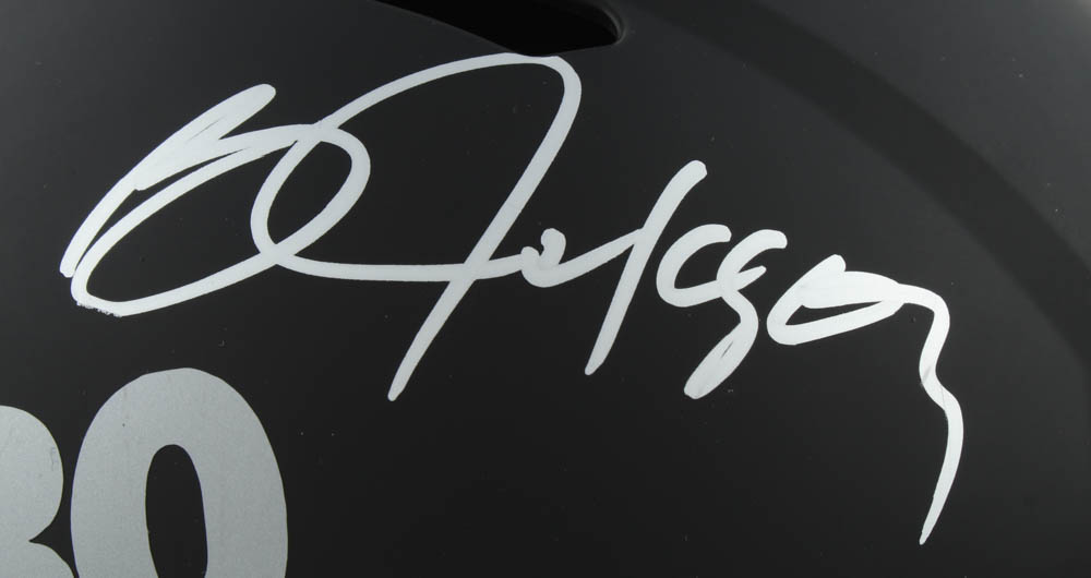 Bo Jackson Signed Full-Size Matte Black Speed Helmet (Beckett COA) at PristineAuction.com Bo Jackson Signed Full-Size Matte Black Speed Helmet (Beckett COA) at PristineAuction.com