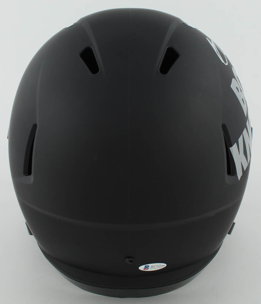 Bo Jackson Signed Full-Size Matte Black Speed Helmet (Beckett COA) at PristineAuction.com Bo Jackson Signed Full-Size Matte Black Speed Helmet (Beckett COA) at PristineAuction.com