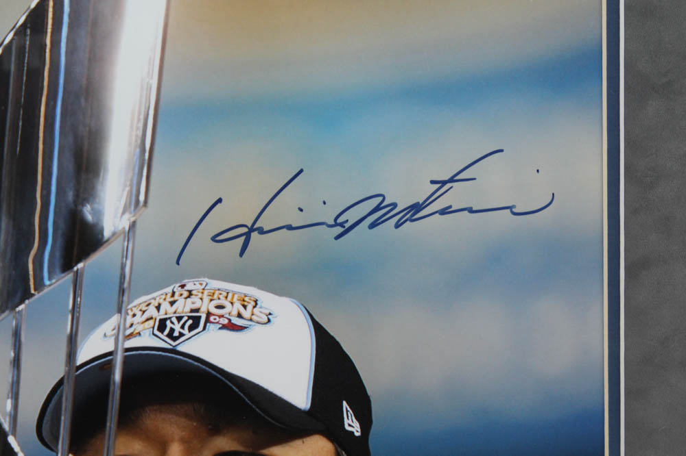 Hideki Matsui Signed Yankees 2009 World Series 23x27 Custom Framed Photo (Steiner COA & MLB Hologram) at PristineAuction.com Hideki Matsui Signed Yankees 2009 World Series 23x27 Custom Framed Photo (Steiner COA & MLB Hologram) at PristineAuction.com