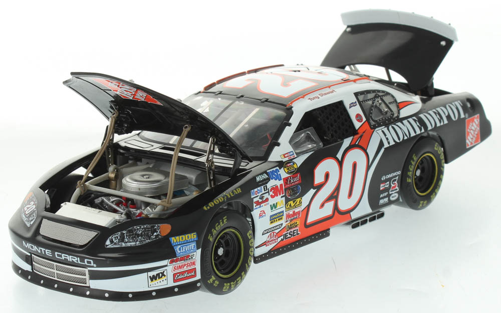 Tony Stewart LE #20 Home Depot / Reverse Paint 2004 Chevy Monte Carlo Elite 1:24 Scale Die Cast Car at PristineAuction.com Tony Stewart LE #20 Home Depot / Reverse Paint 2004 Chevy Monte Carlo Elite 1:24 Scale Die Cast Car at PristineAuction.com