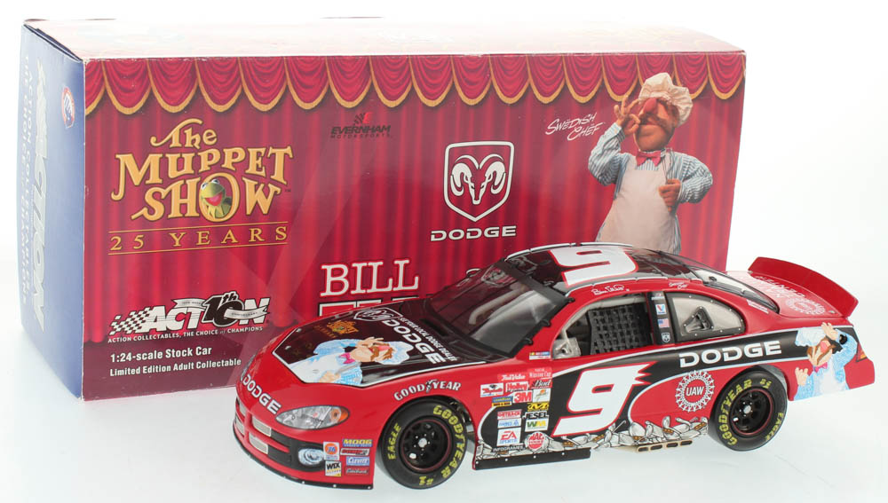 Bill Elliott LE #9 Dodge / Muppets 25th Anniversary 2002 Intrepid 1:24 Scale Die Cast Car at PristineAuction.com Bill Elliott LE #9 Dodge / Muppets 25th Anniversary 2002 Intrepid 1:24 Scale Die Cast Car at PristineAuction.com
