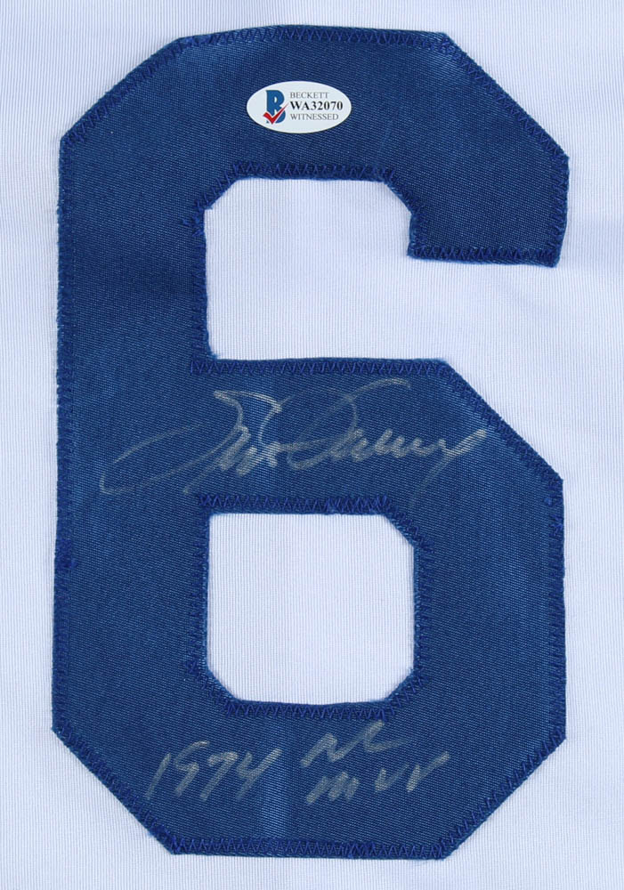 Steve Garvey Signed Jersey Inscribed "1974 NL MVP" (Beckett COA) at PristineAuction.com Steve Garvey Signed Jersey Inscribed "1974 NL MVP" (Beckett COA) at PristineAuction.com