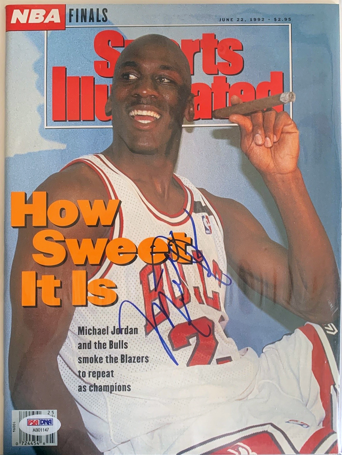 michael jordan signed sports illustrated