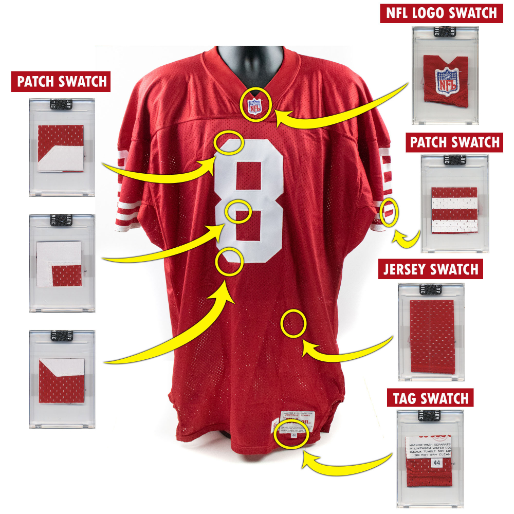 HALL OF FAME QUARTERBACKS GAME WORN JERSEY MYSTERY SWATCH BOXES