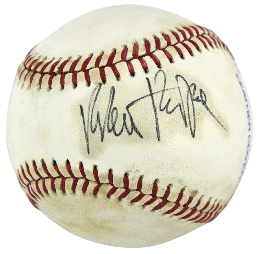 Robert Redford Signed Baseball (PSA LOA) at PristineAuction.com Robert Redford Signed Baseball (PSA LOA) at PristineAuction.com