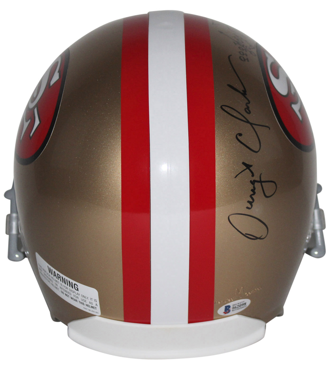 Joe Montana & Dwight Clark Signed 49ers Full-Size Helmet Inscribed "The Catch" & "1-10-82" with Hand-Drawn Play (Beckett) at PristineAuction.com Joe Montana & Dwight Clark Signed 49ers Full-Size Helmet Inscribed "The Catch" & "1-10-82" with Hand-Drawn Play (Beckett) at PristineAuction.com