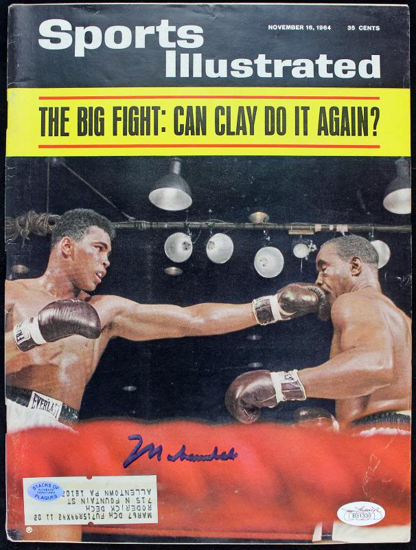 Muhammad Ali Signed 1964 Sports Illustrated Magazine (JSA COA) at PristineAuction.com Muhammad Ali Signed 1964 Sports Illustrated Magazine (JSA COA) at PristineAuction.com