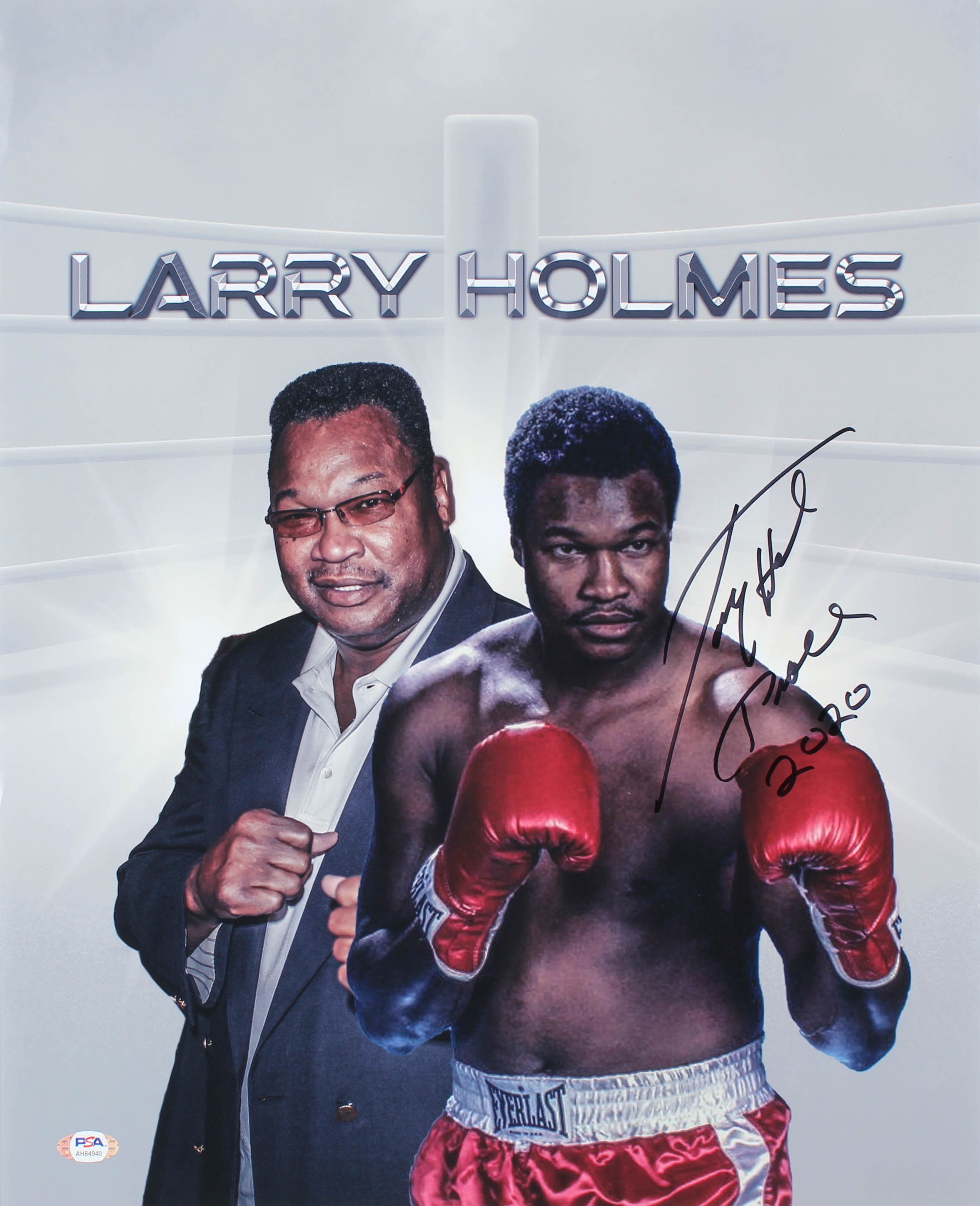 Larry Holmes Signed 16x20 Photo Inscribed "Peace 2020" (PSA) at PristineAuction.com Larry Holmes Signed 16x20 Photo Inscribed "Peace 2020" (PSA) at PristineAuction.com