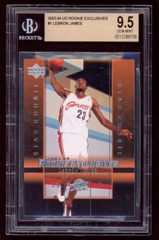 upper deck rookie exclusives lebron james