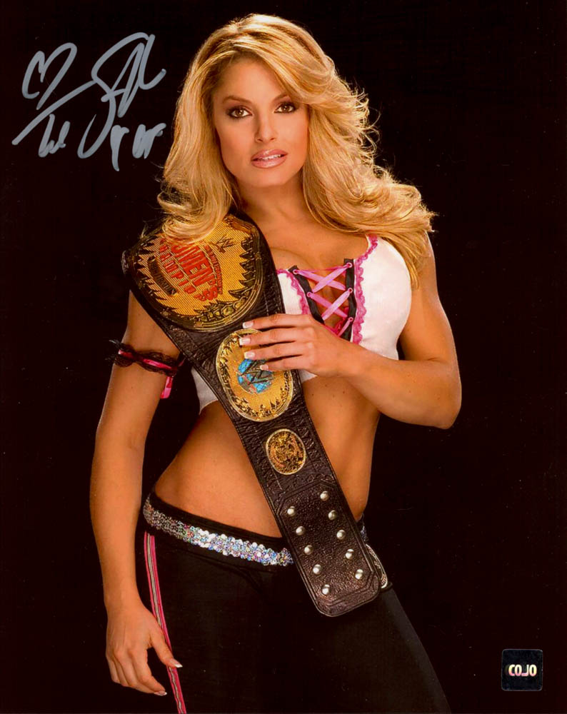 Trish Stratus Signed WWE 8x10 Photo Inscribed "XOX" (COJO COA) at PristineAuction.com Trish Stratus Signed WWE 8x10 Photo Inscribed "XOX" (COJO COA) at PristineAuction.com