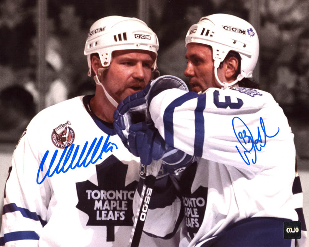 Doug Gilmour & Wendel Clark Signed Maple Leafs 8x10 Photo (COJO COA) at PristineAuction.com Doug Gilmour & Wendel Clark Signed Maple Leafs 8x10 Photo (COJO COA) at PristineAuction.com