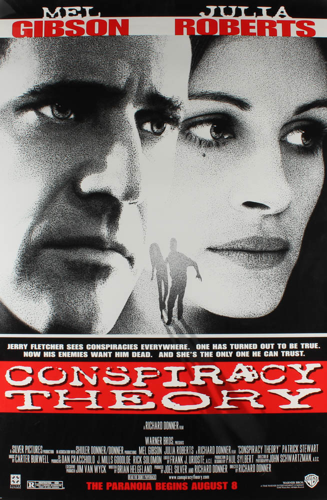 "Conspiracy Theory" 27x40 Original Movie Poster at PristineAuction.com "Conspiracy Theory" 27x40 Original Movie Poster at PristineAuction.com