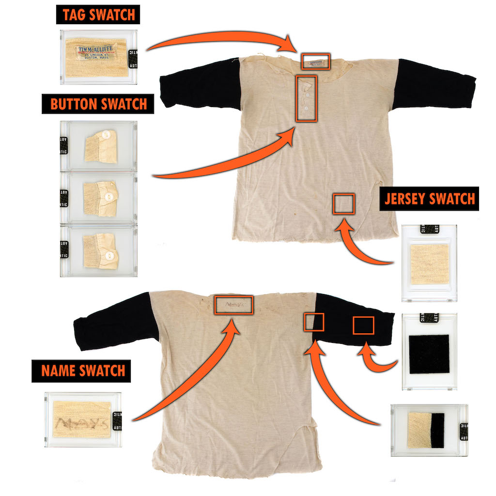 WILLIE MAYS 1960’S SAN FRANCISCO GIANTS GAME-WORN SHIRT MYSTERY SWATCH BOX! at PristineAuction.com WILLIE MAYS 1960’S SAN FRANCISCO GIANTS GAME-WORN SHIRT MYSTERY SWATCH BOX! at PristineAuction.com