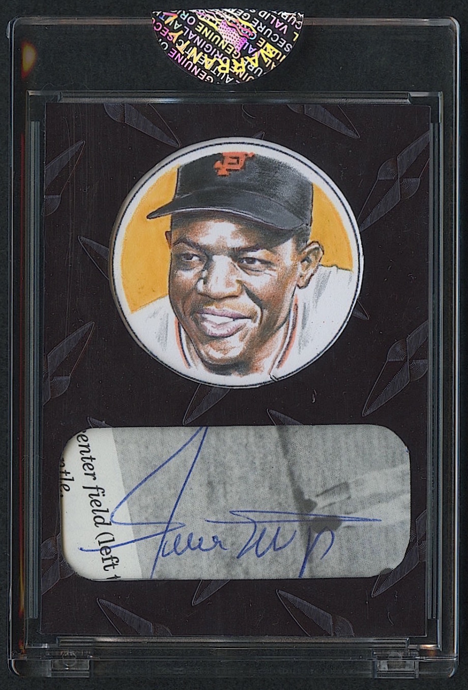 Willie Mays 2020 The Bar POTP Superfoil Cut Autograph - #1/1 at PristineAuction.com Willie Mays 2020 The Bar POTP Superfoil Cut Autograph - #1/1 at PristineAuction.com