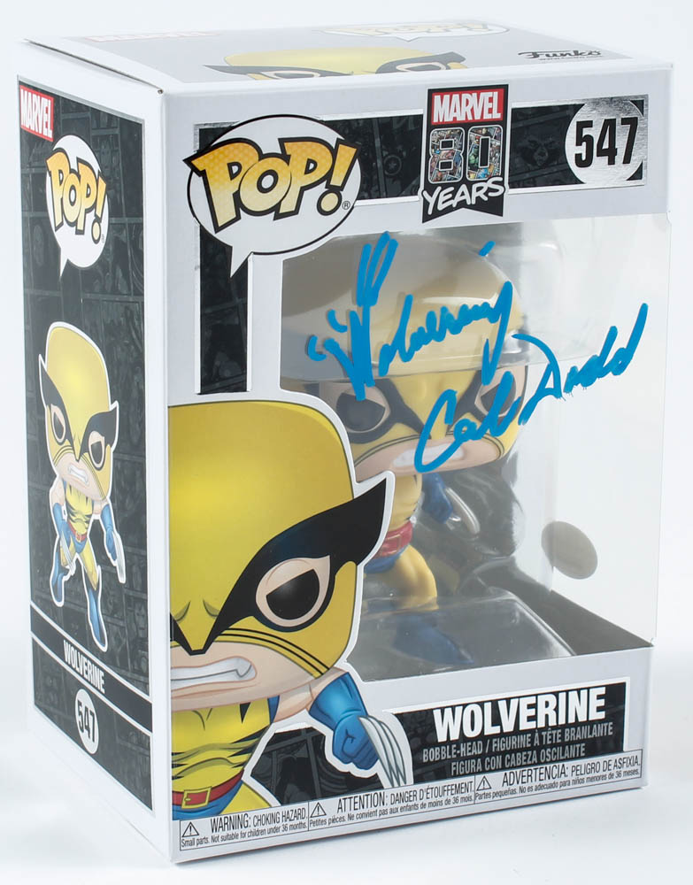 Cal Dodd Signed "Marvel 80 Years" #547 Wolverine Funko Pop! Vinyl Figure Inscribed "Wolverine" (JSA COA) at PristineAuction.com Cal Dodd Signed "Marvel 80 Years" #547 Wolverine Funko Pop! Vinyl Figure Inscribed "Wolverine" (JSA COA) at PristineAuction.com