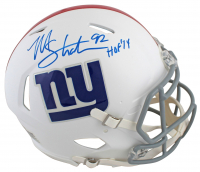 Michael Strahan Signed Giants Full-Size Authentic On-Field Matte White Speed Helmet Inscribed "HOF '14" (Beckett) at PristineAuction.com