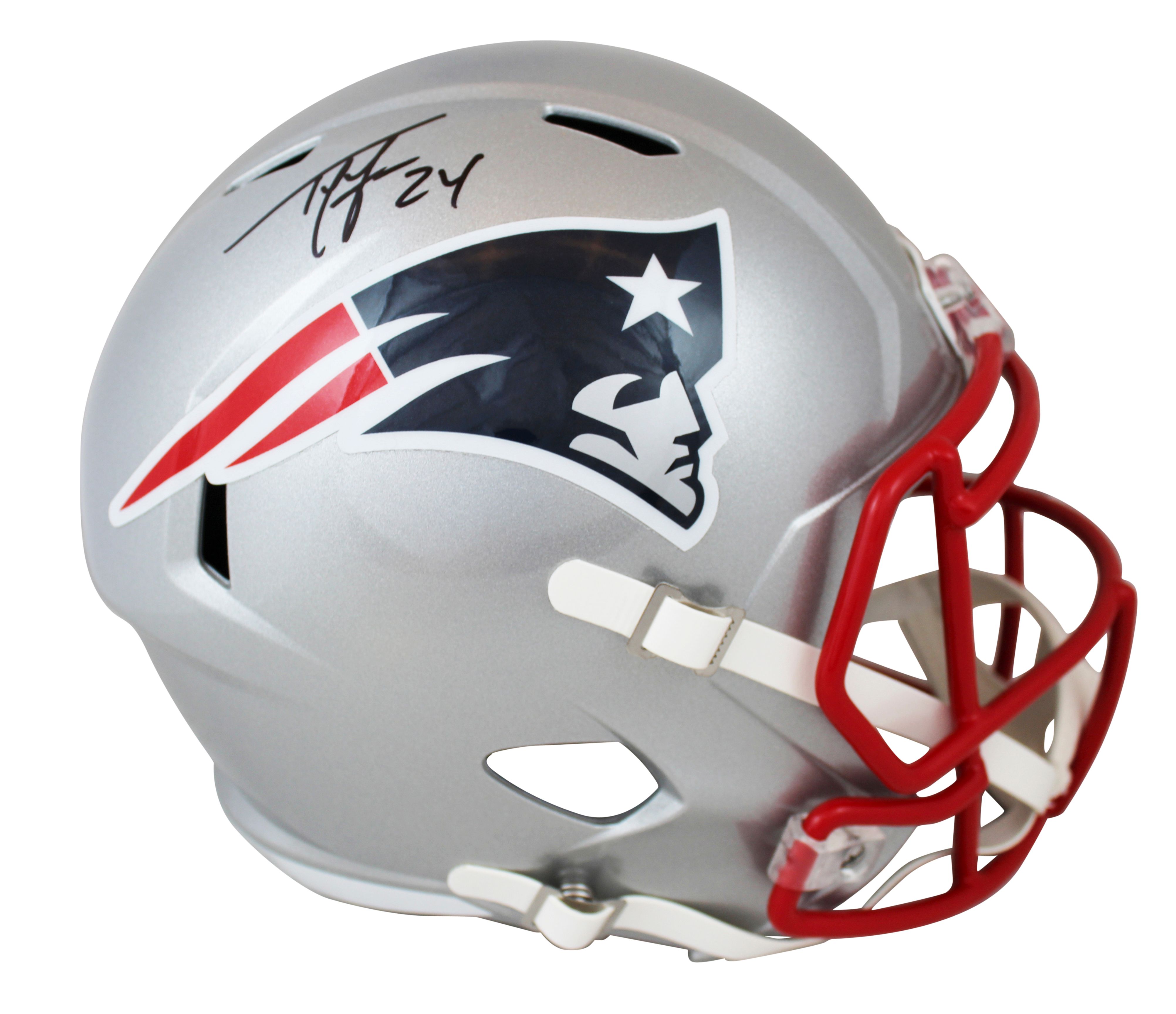 Ty Law Signed Patriots Full-Size Speed Helmet (Beckett) at PristineAuction.com Ty Law Signed Patriots Full-Size Speed Helmet (Beckett) at PristineAuction.com