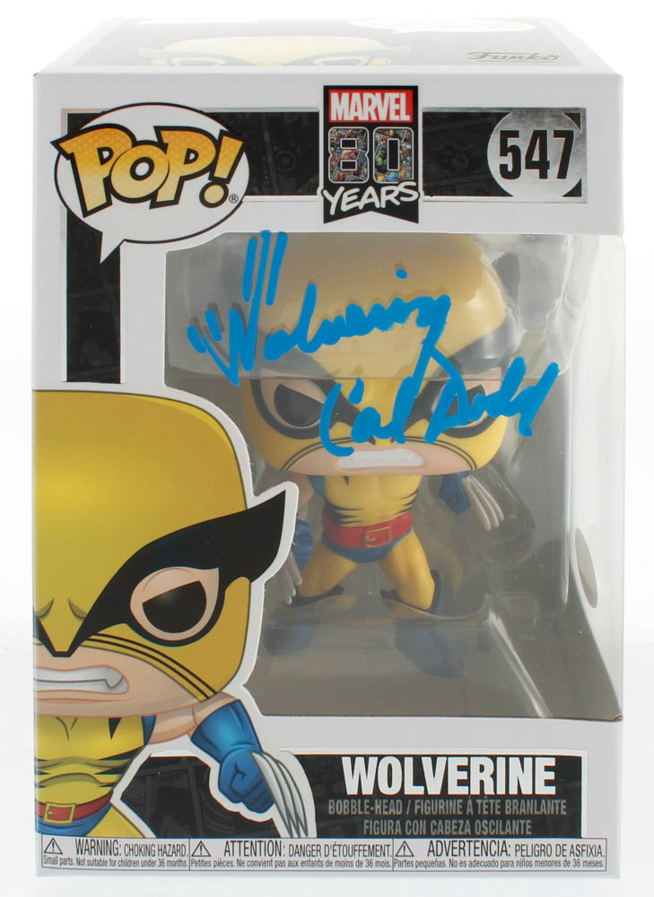 Cal Dodd Signed "Marvel 80 Years" #547 Wolverine Funko Pop! Vinyl Figure Inscribed "Wolverine" (JSA COA) at PristineAuction.com Cal Dodd Signed "Marvel 80 Years" #547 Wolverine Funko Pop! Vinyl Figure Inscribed "Wolverine" (JSA COA) at PristineAuction.com