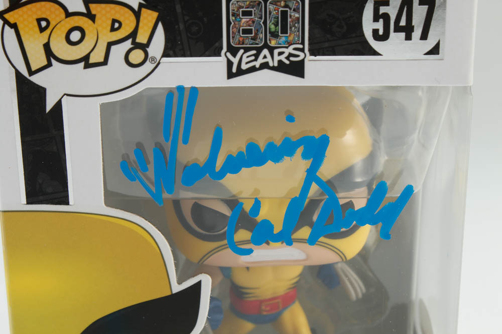 Cal Dodd Signed "Marvel 80 Years" #547 Wolverine Funko Pop! Vinyl Figure Inscribed "Wolverine" (JSA COA) at PristineAuction.com Cal Dodd Signed "Marvel 80 Years" #547 Wolverine Funko Pop! Vinyl Figure Inscribed "Wolverine" (JSA COA) at PristineAuction.com