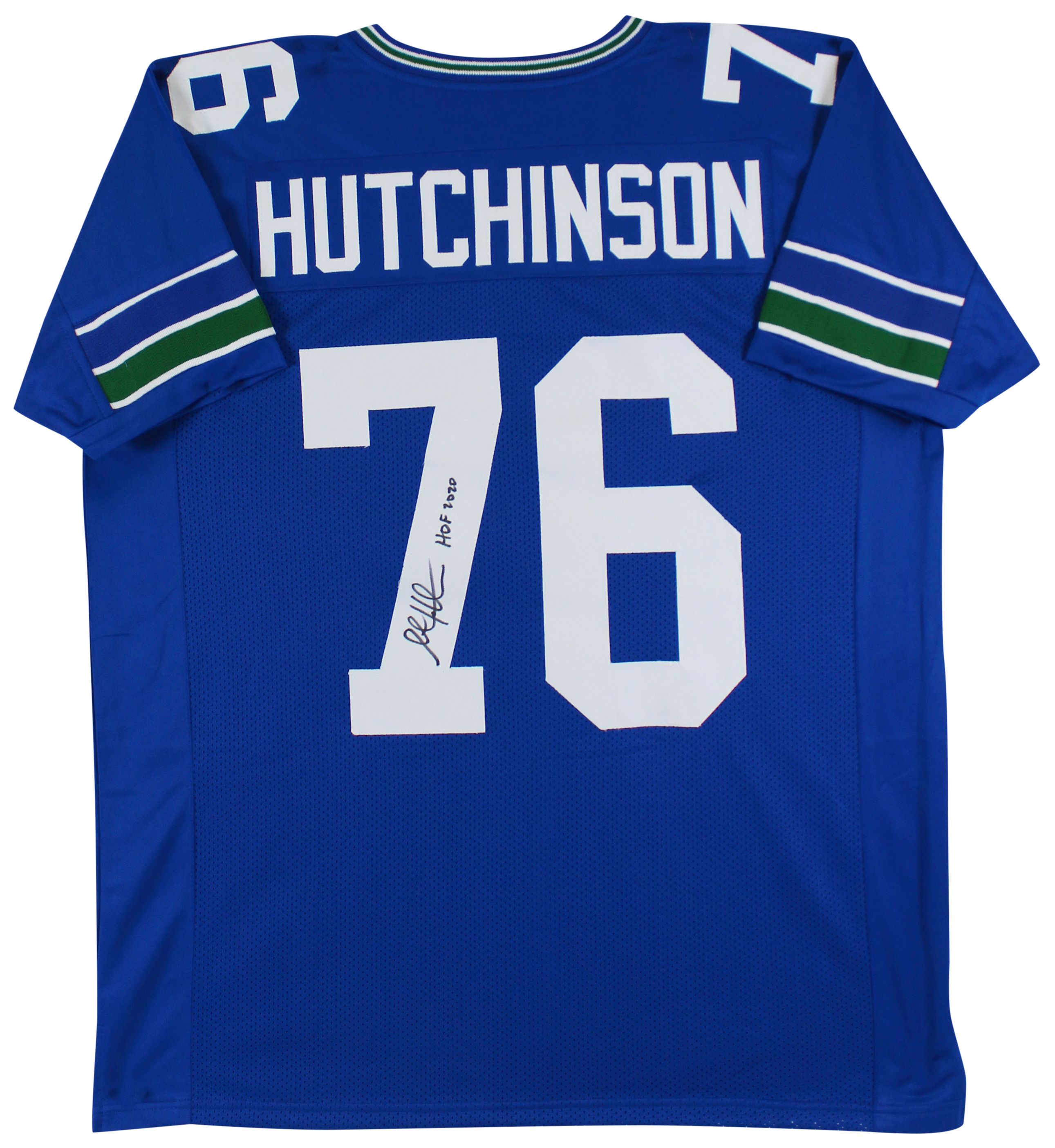 Steve Hutchinson Signed Jersey Inscribed "HOF 2020" (Beckett) at PristineAuction.com Steve Hutchinson Signed Jersey Inscribed "HOF 2020" (Beckett) at PristineAuction.com
