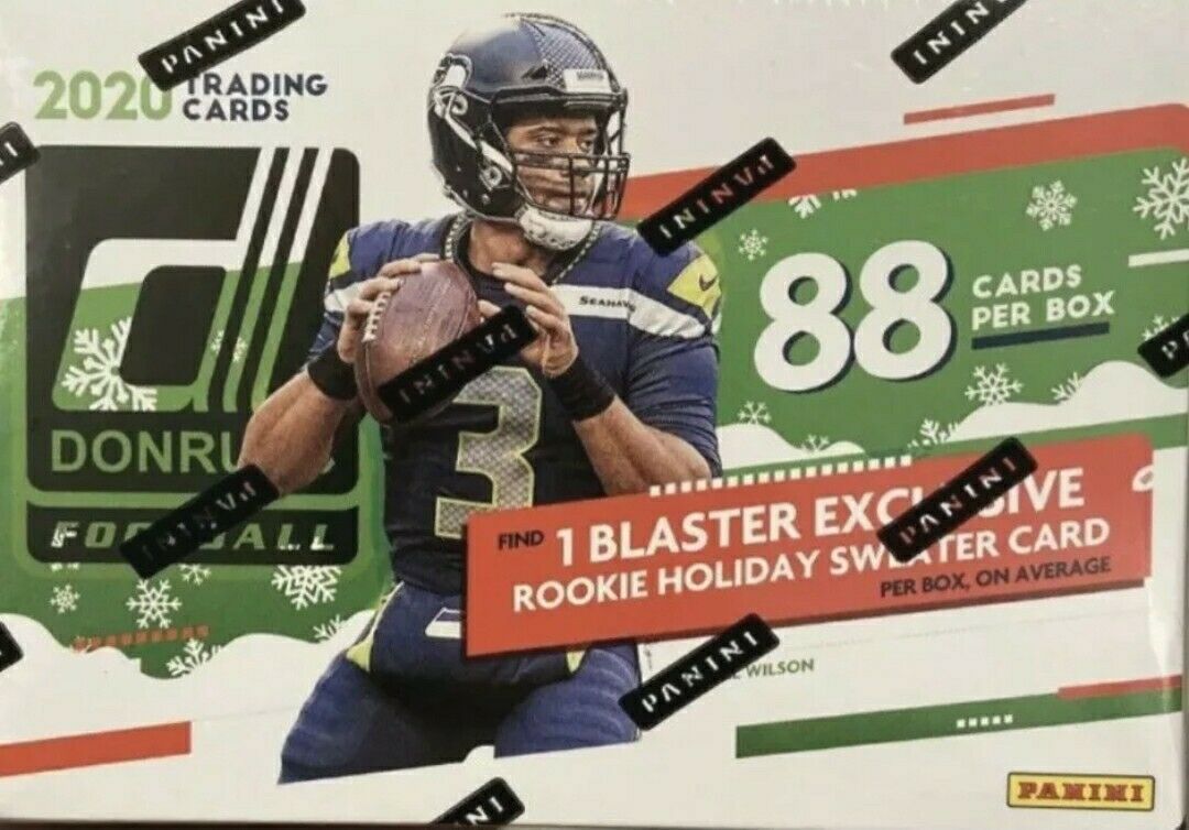 2020 Donruss Holiday Winter Football Blaster Box with (11) Packs at PristineAuction.com 2020 Donruss Holiday Winter Football Blaster Box with (11) Packs at PristineAuction.com