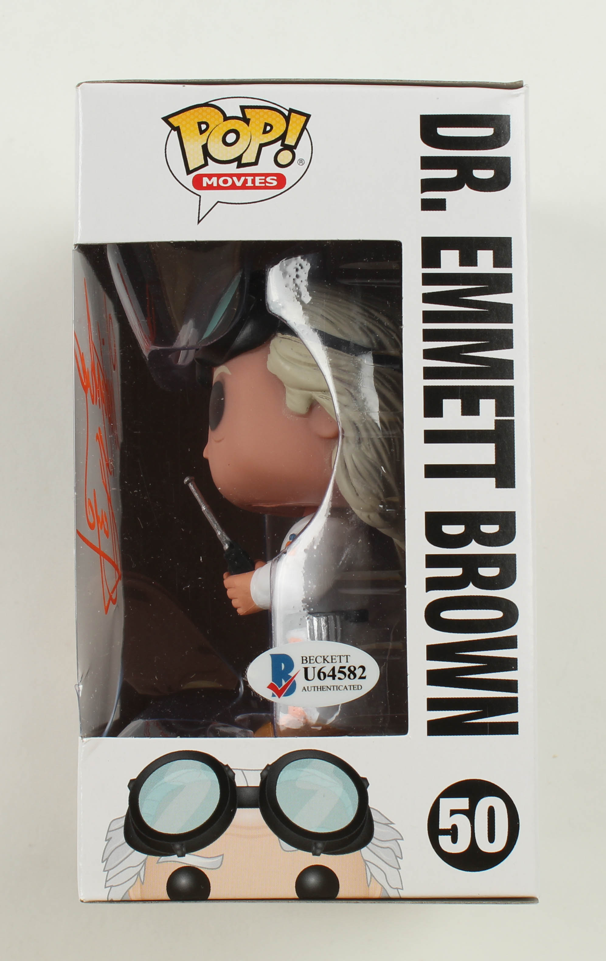 Christopher Lloyd Signed "Back To The Future" #50 Dr. Emmett Brown Funko Pop Figure (Beckett Hologram) at PristineAuction.com Christopher Lloyd Signed "Back To The Future" #50 Dr. Emmett Brown Funko Pop Figure (Beckett Hologram) at PristineAuction.com