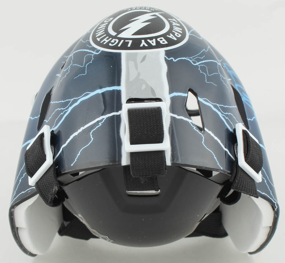 Andrei Vasilevskiy Signed Lightning Mini Goalie Mask (YSMS COA) at PristineAuction.com Andrei Vasilevskiy Signed Lightning Mini Goalie Mask (YSMS COA) at PristineAuction.com