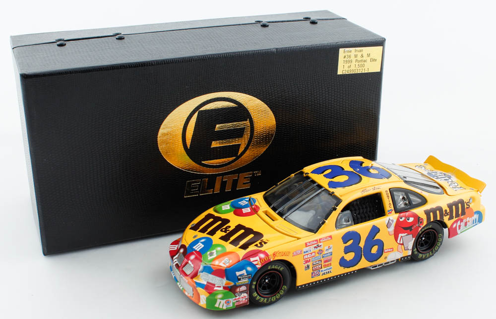 Ernie Irvan LE #36 M&M / 1999 Pontiac Elite 1:24 Scale Die Cast Car at PristineAuction.com Ernie Irvan LE #36 M&M / 1999 Pontiac Elite 1:24 Scale Die Cast Car at PristineAuction.com
