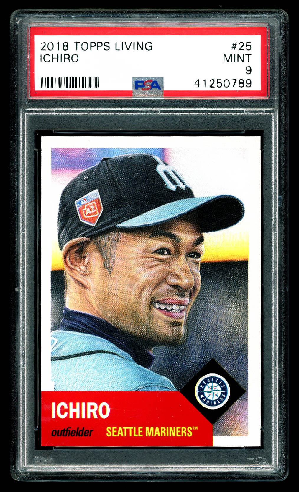 Ichiro Suzuki 2018 Topps Living #25 (PSA 9) at PristineAuction.com Ichiro Suzuki 2018 Topps Living #25 (PSA 9) at PristineAuction.com