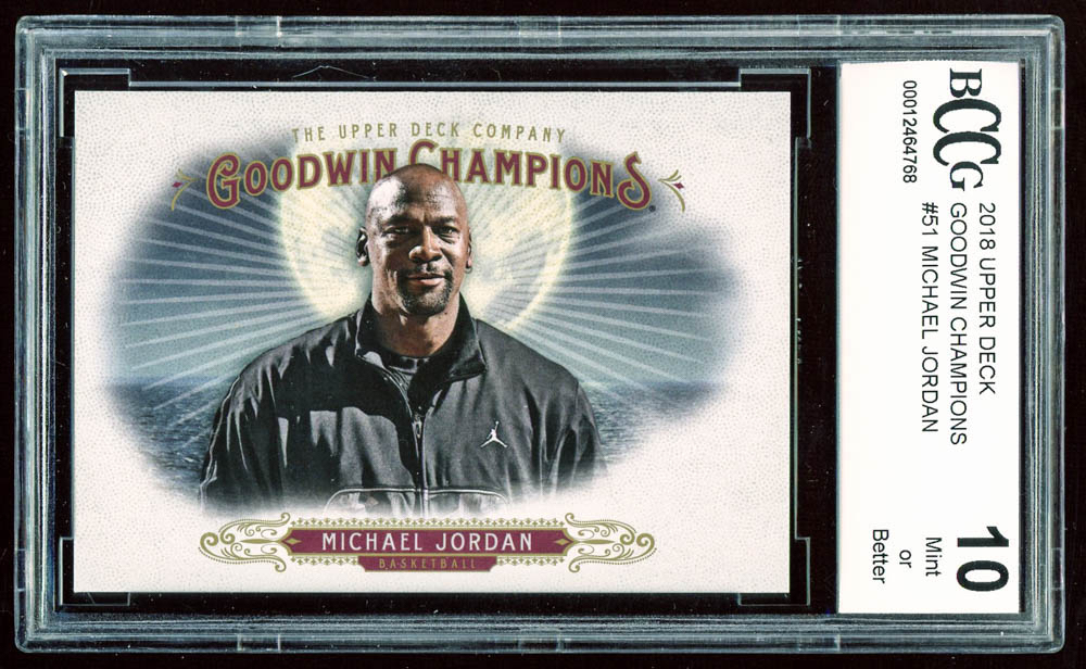 Michael Jordan 2018 Upper Deck Goodwin Champions #51 (BCCG 10) at PristineAuction.com Michael Jordan 2018 Upper Deck Goodwin Champions #51 (BCCG 10) at PristineAuction.com
