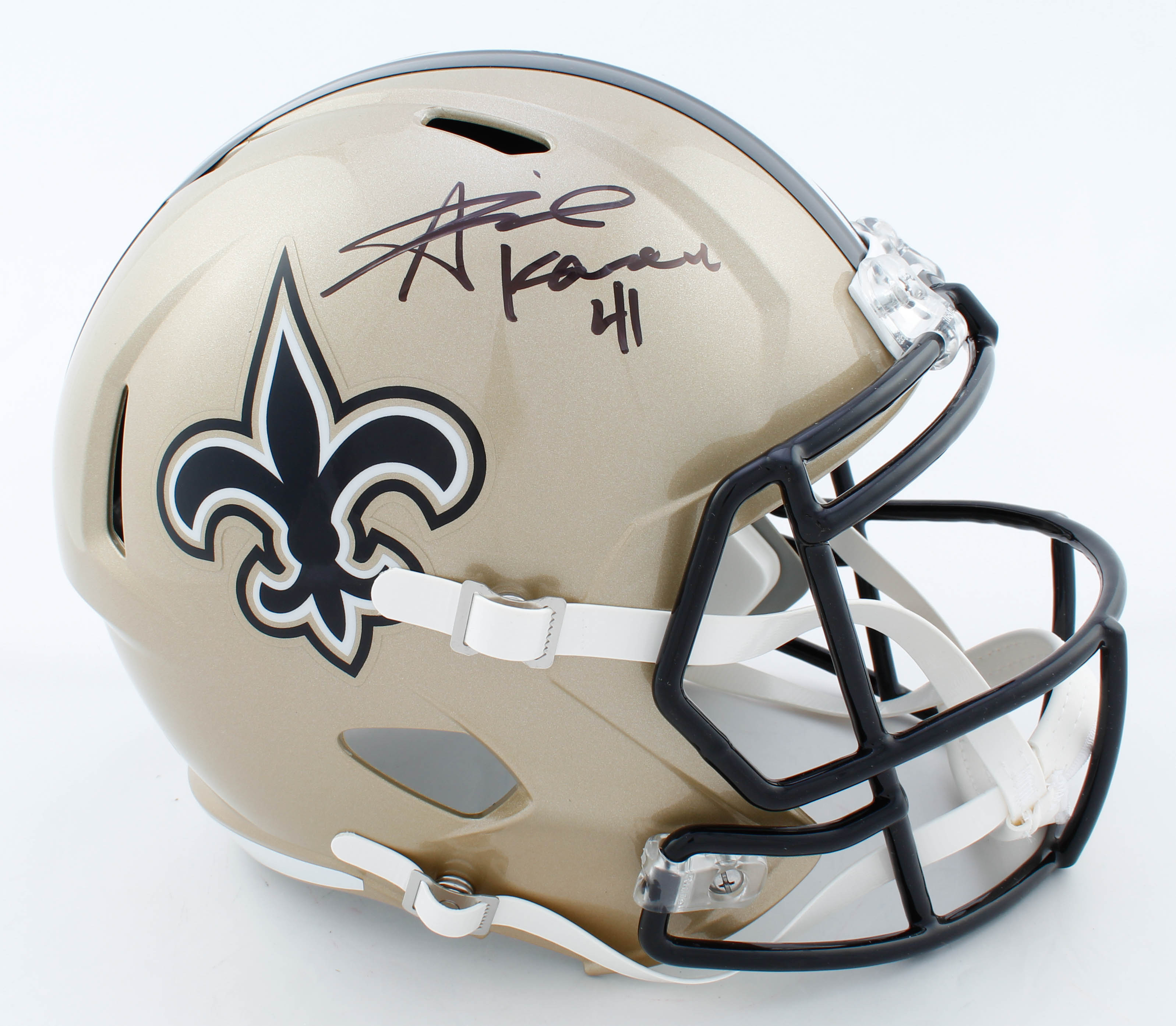 Alvin Kamara Signed Saints Full-Size Speed Helmet (Beckett COA) at PristineAuction.com Alvin Kamara Signed Saints Full-Size Speed Helmet (Beckett COA) at PristineAuction.com