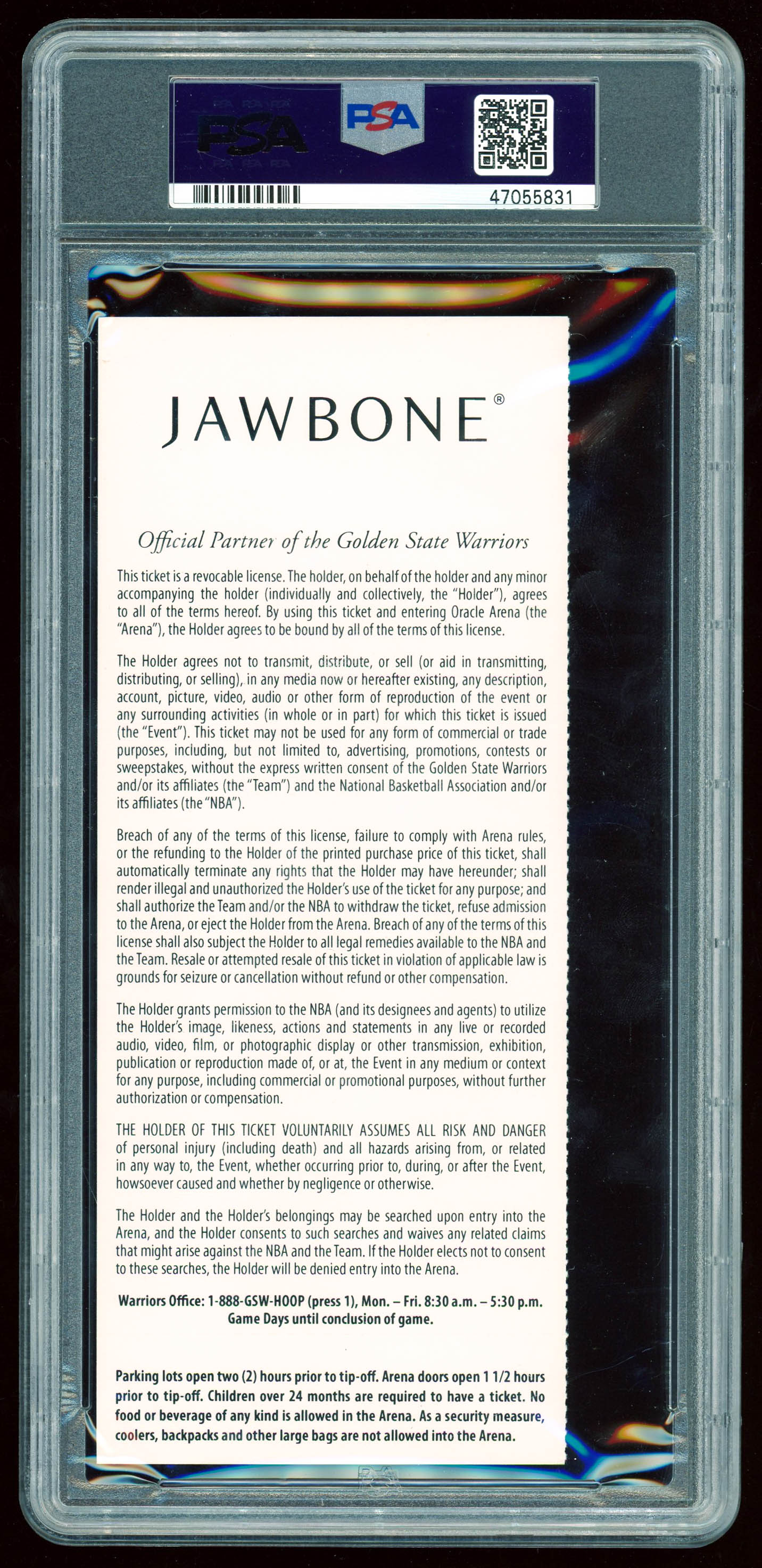 2013 Warriors vs. Heat Game Ticket (PSA 4) at PristineAuction.com 2013 Warriors vs. Heat Game Ticket (PSA 4) at PristineAuction.com