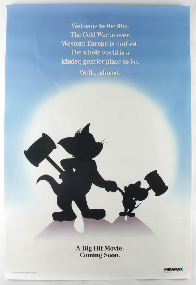 "Tom and Jerry: The Movie" 27x40 Movie Teaser Poster at PristineAuction.com "Tom and Jerry: The Movie" 27x40 Movie Teaser Poster at PristineAuction.com