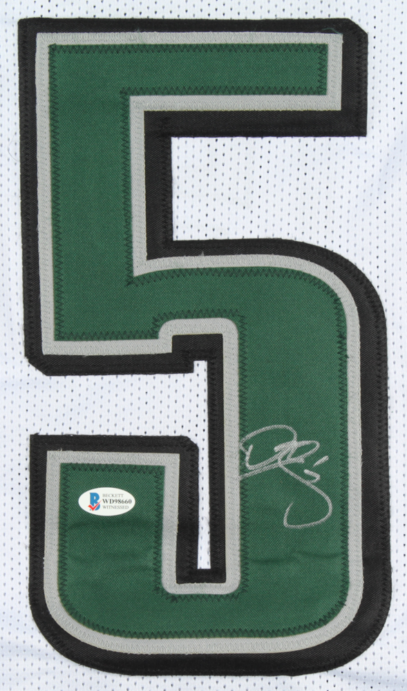 Donovan McNabb Signed Career Highlight Jersey (Beckett COA) at PristineAuction.com Donovan McNabb Signed Career Highlight Jersey (Beckett COA) at PristineAuction.com