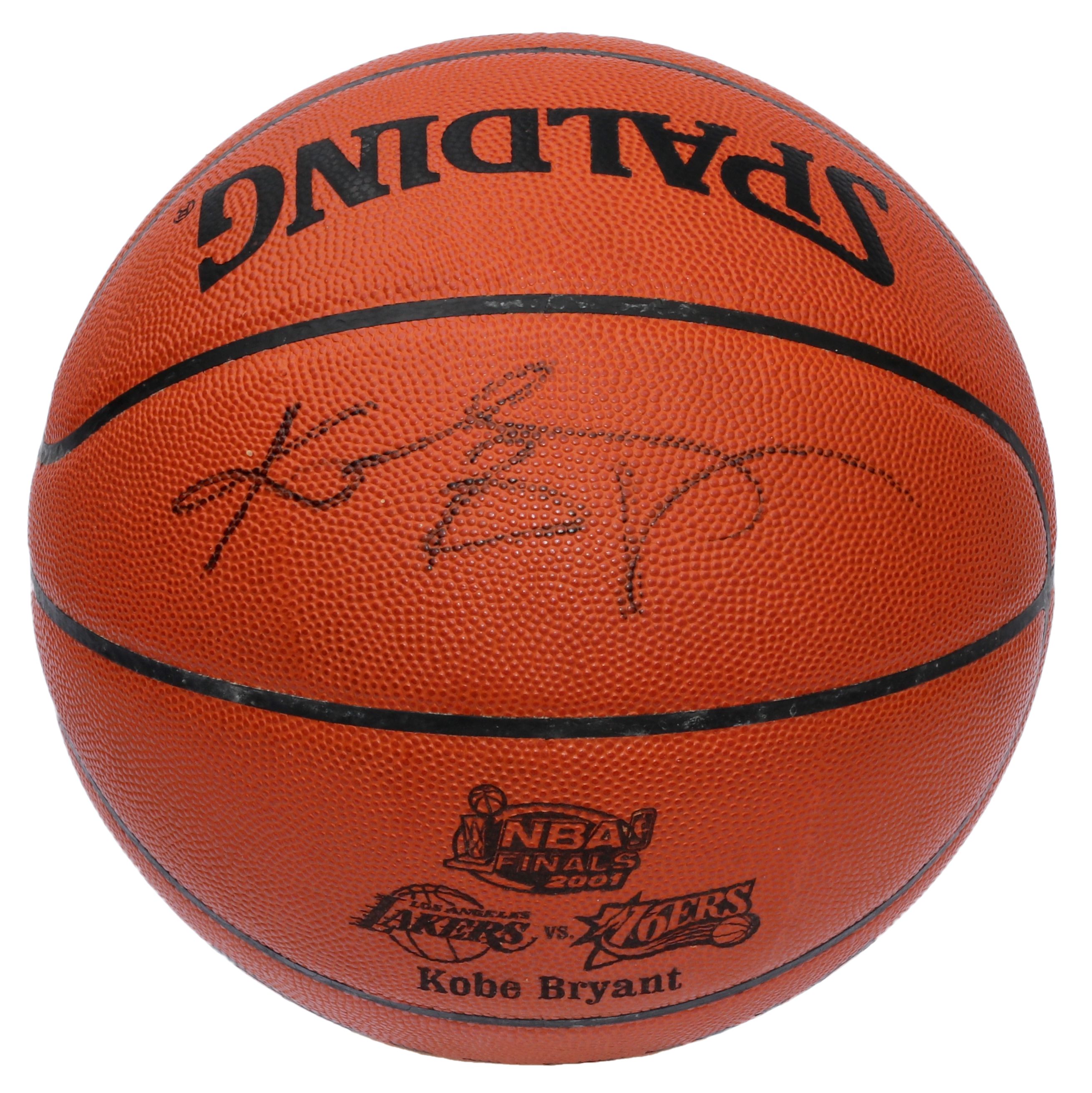 Kobe Bryant Signed 2001 NBA Finals Spalding Basketball (JSA LOA & PSA Hologram) at PristineAuction.com Kobe Bryant Signed 2001 NBA Finals Spalding Basketball (JSA LOA & PSA Hologram) at PristineAuction.com