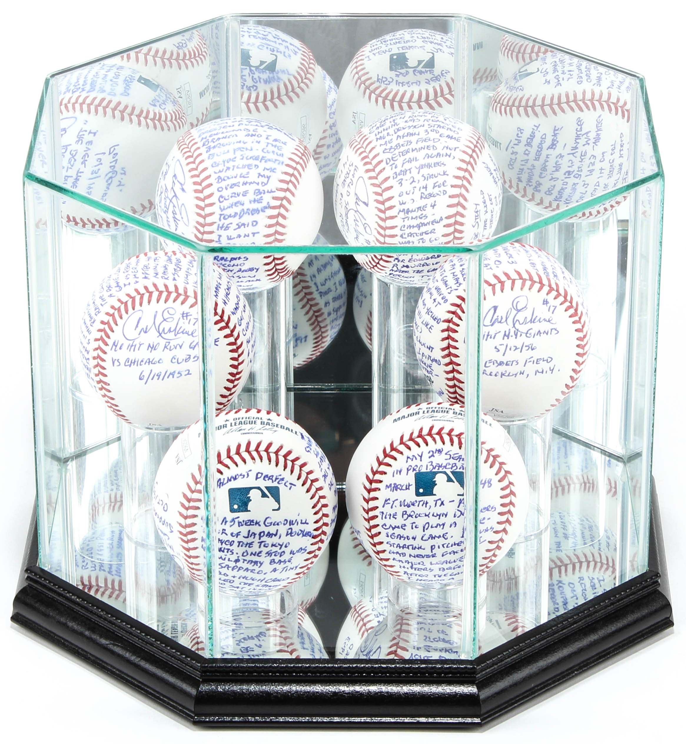 Carl Erskine Signed Dodgers LE "Tales From The Dodgers Dugout" Story Ball Baseball Collection (JSA COA & Tracy Stallard LOA) at PristineAuction.com Carl Erskine Signed Dodgers LE "Tales From The Dodgers Dugout" Story Ball Baseball Collection (JSA COA & Tracy Stallard LOA) at PristineAuction.com