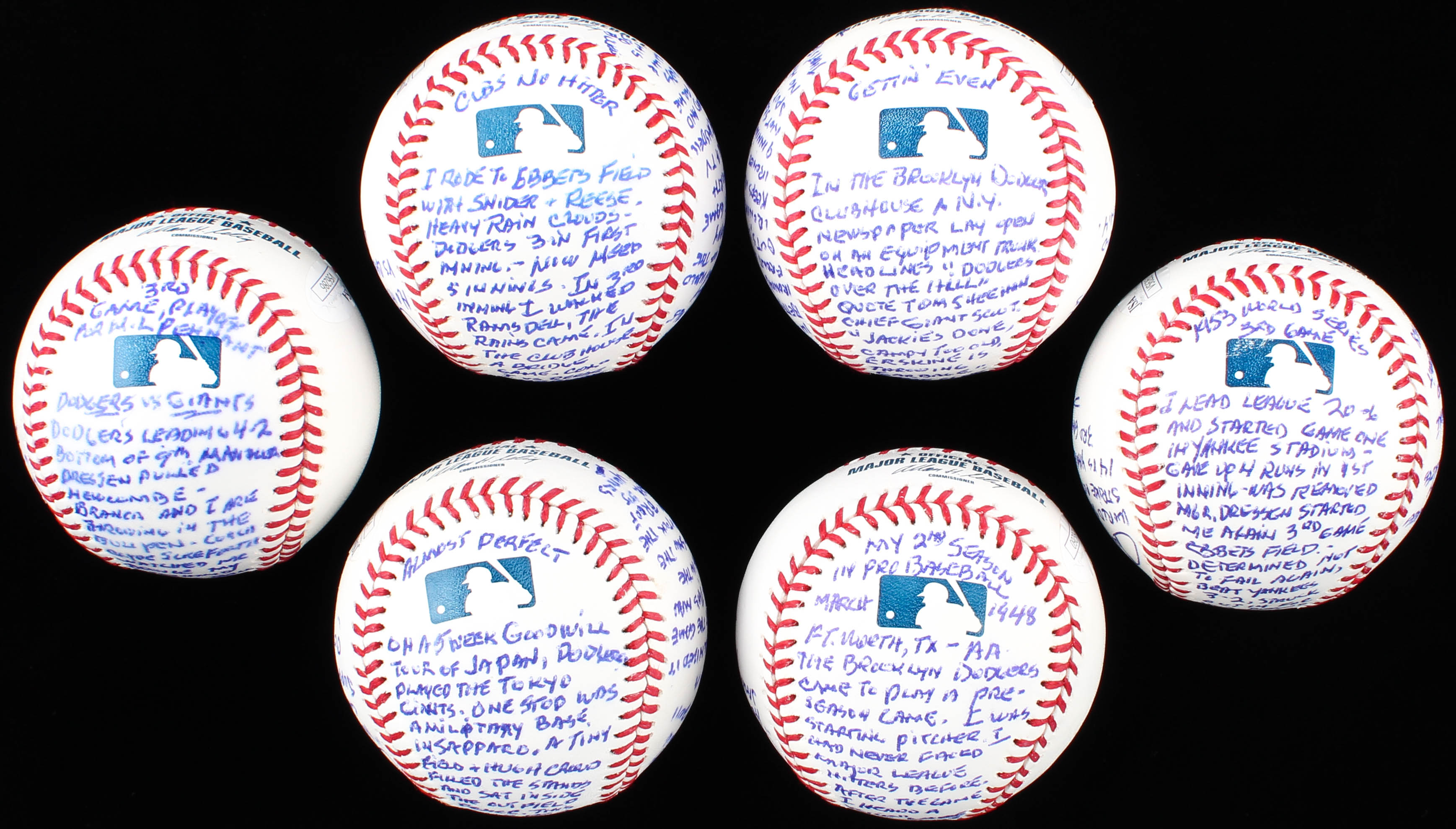 Carl Erskine Signed Dodgers LE "Tales From The Dodgers Dugout" Story Ball Baseball Collection (JSA COA & Tracy Stallard LOA) at PristineAuction.com Carl Erskine Signed Dodgers LE "Tales From The Dodgers Dugout" Story Ball Baseball Collection (JSA COA & Tracy Stallard LOA) at PristineAuction.com