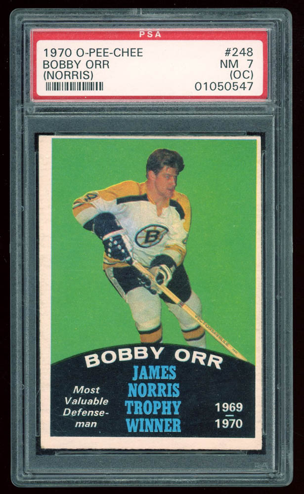 Bobby Orr 1970-71 O-Pee-Chee #248A Norris (PSA 7) (OC) at PristineAuction.com Bobby Orr 1970-71 O-Pee-Chee #248A Norris (PSA 7) (OC) at PristineAuction.com