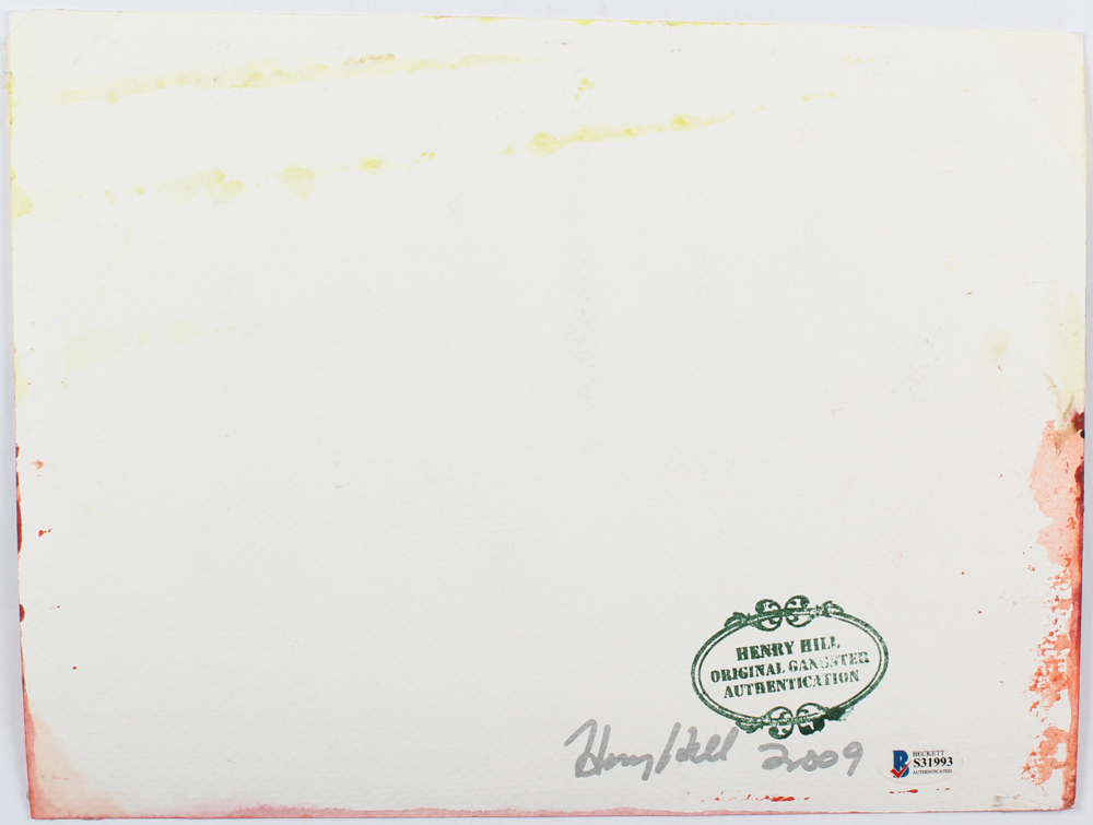 Henry Hill Signed "NY City Skyline" 9x12 Painting Inscribed "2009" (Beckett Hologram) at PristineAuction.com Henry Hill Signed "NY City Skyline" 9x12 Painting Inscribed "2009" (Beckett Hologram) at PristineAuction.com