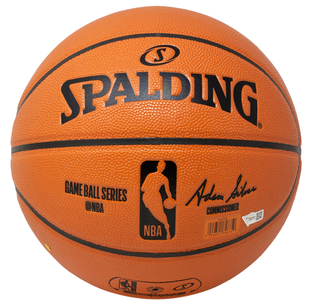 Kristaps Porzingis Signed NBA Game Ball Series Basketball (Fanatics Hologram) at PristineAuction.com Kristaps Porzingis Signed NBA Game Ball Series Basketball (Fanatics Hologram) at PristineAuction.com