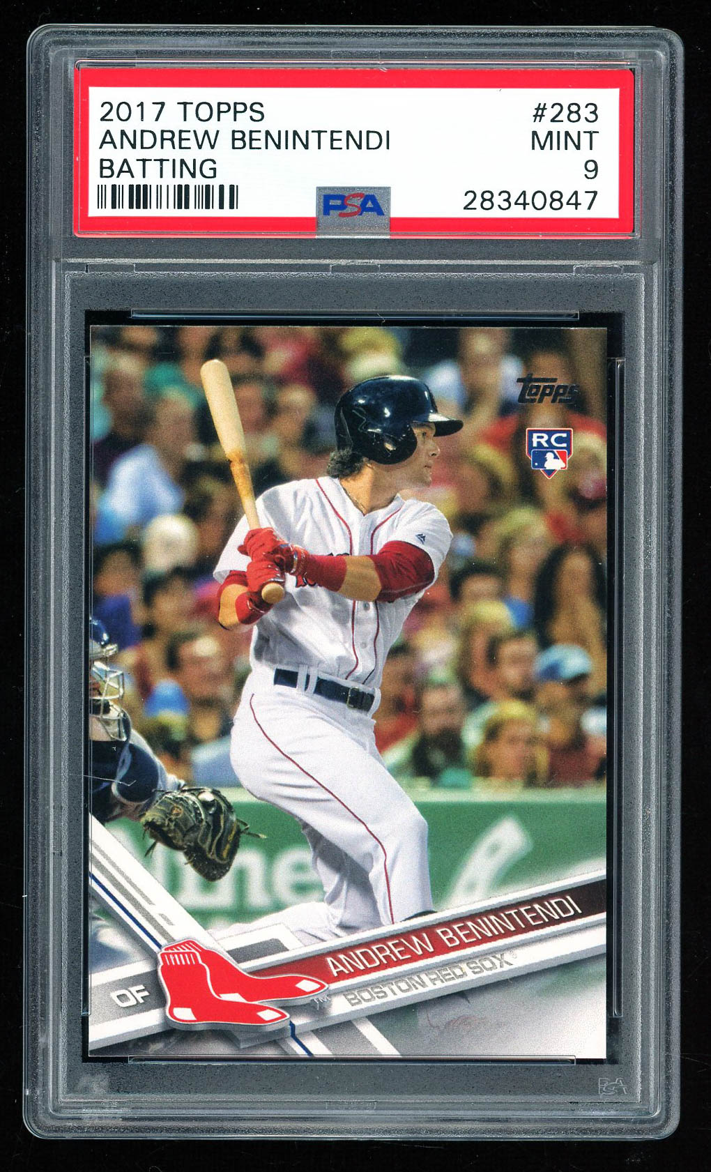 Andrew Benintendi 2017 Topps #283A RC (PSA 9) at PristineAuction.com Andrew Benintendi 2017 Topps #283A RC (PSA 9) at PristineAuction.com
