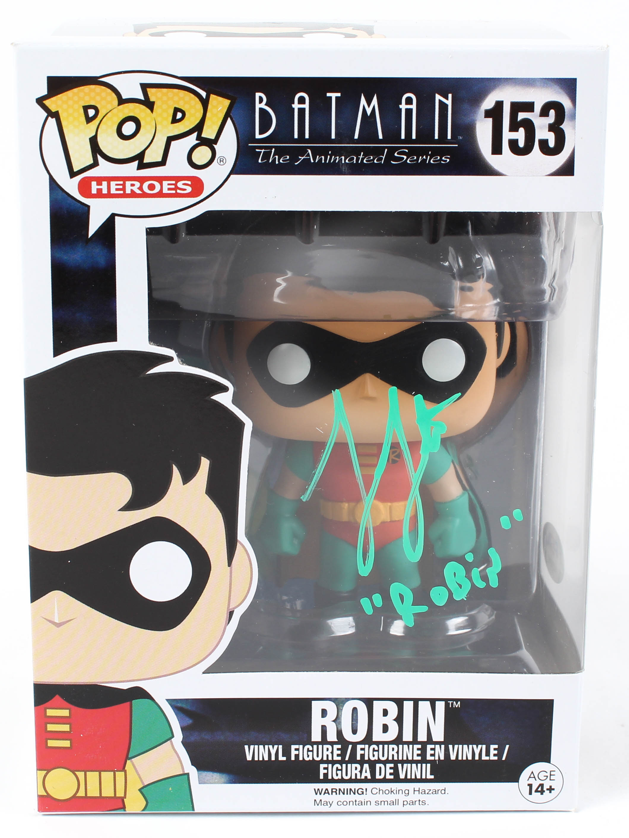 Loren Lester Signed "Batman: The Animated Series" #153 Robin Funko Pop! Vinyl Figure Inscribed "Robin" (PSA COA) at PristineAuction.com Loren Lester Signed "Batman: The Animated Series" #153 Robin Funko Pop! Vinyl Figure Inscribed "Robin" (PSA COA) at PristineAuction.com